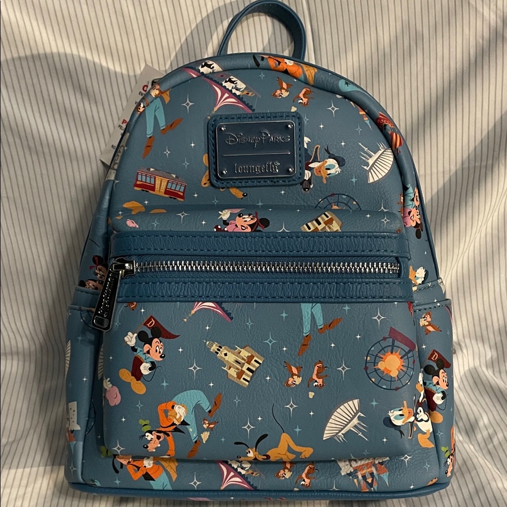 Loungefly Blue Disney Character Backpack
